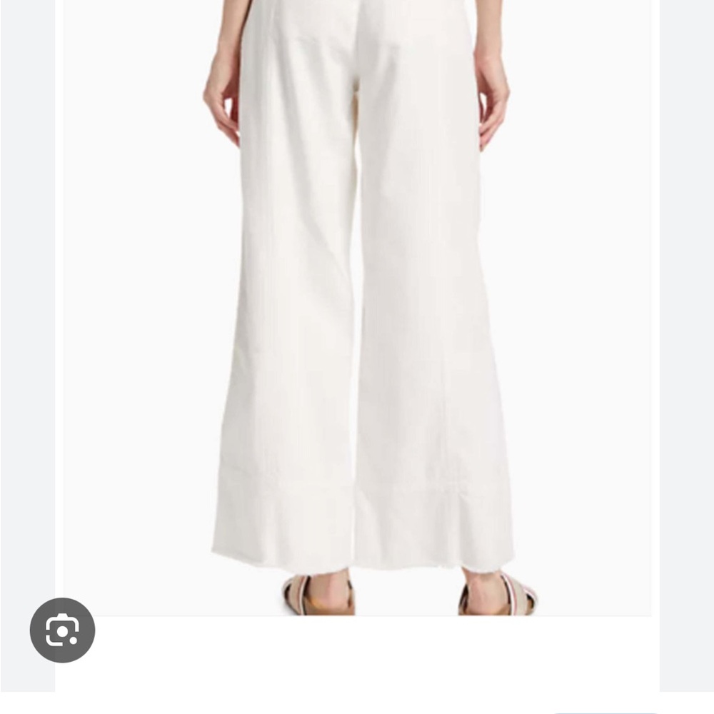 Rag & Bone Cream Wide-Leg Pants